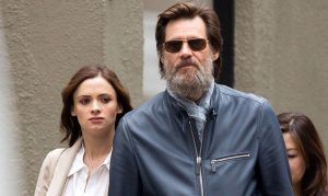 Exclusive... 51746749 'The Bad Batch' actor Jim Carrey spotted out with Cathriona White in New York City, New York on May 18, 2015. The pair held hands as they made their way down the street. **NO AUSTRALIA OR NEW ZEALAND** FameFlynet, Inc - Beverly Hills, CA, USA - +1 (818) 307-4813 RESTRICTIONS APPLY: NO AUSTRALIA