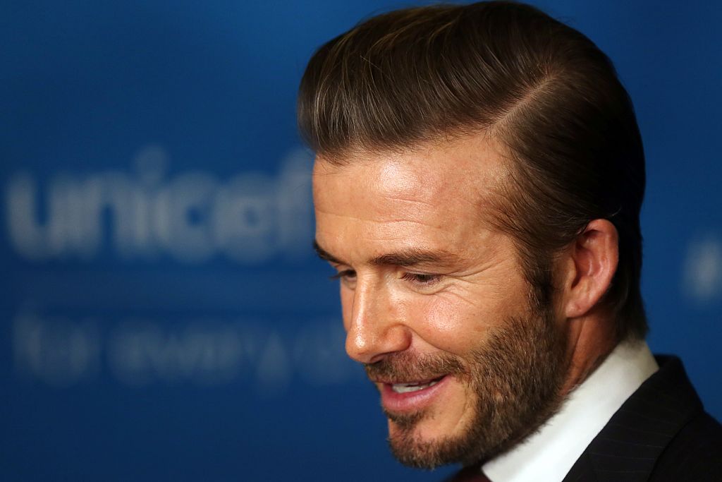 NEW YORK CITY, NY - DECEMBER 12: UNICEF Goodwill Ambassador David Beckham attends the red carpet event of the UNICEF's 70th anniversary celebrations at the United Nations Headquarters in Manhattan borough of New York on December 12, 2016. (Photo by Mohammed Elshamy/Anadolu Agency/Getty Images)