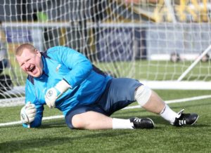 PAY-Sutton-United-reserve-goalkeeper-Wayne-Shaw-during-opening-training-session-at-Gander-Green-Lane-Lo