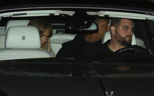 Photo © 2017 AKM GSI/The Grosby Group Beverly Hills, March 24, 2017. Jennifer Lopez and Alex Rodriguez end a romantic dinner date at Bel-Air Hotel. The couple were driven by a bodyguard in a black Rolls-Royce as they left the popular celebrity hotel.