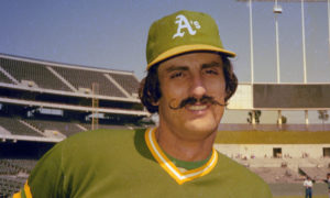 ORG XMIT: APHS111046 Rollie Fingers of the Oakland A's is seen, in 1976. (AP Photo) [Via MerlinFTP Drop]